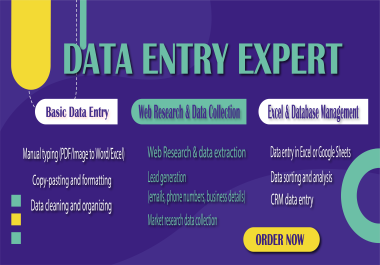 Expert Data Entry Services for Accurate & Efficient Results