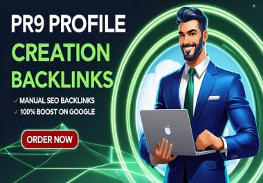 200 Pr9 Profile Creation Backlinks In 70-90 Domain Authority Sites