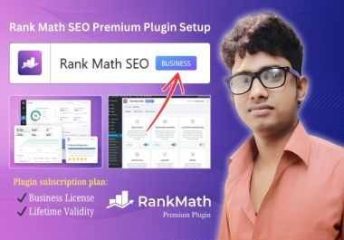 I will Rank Math SEO Business Premium Plugin Setup for Lifetime