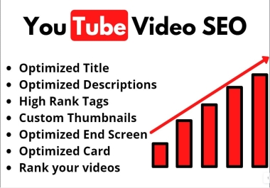 I will optimize youtube video SEO for top 10 ranking