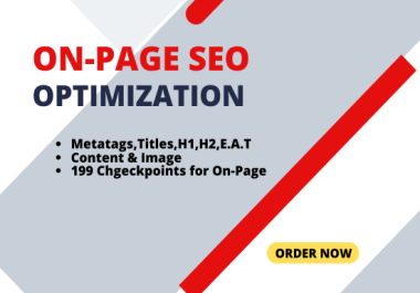 I will do perfect on-page SEO optimization