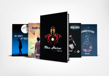 I will design book cover kindle covers or create space covers