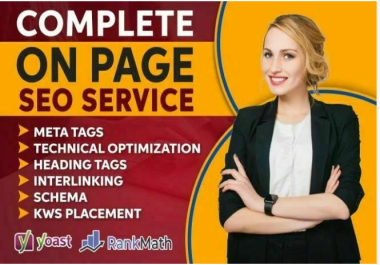 I will do complete on-page SEO 