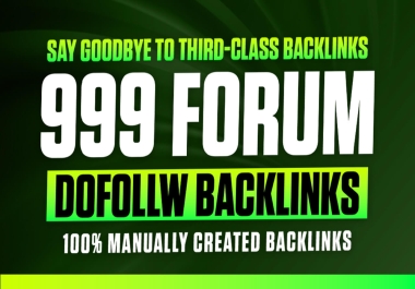 Get 999+ Forum Backlinks to Skyrocket your Website Ranking