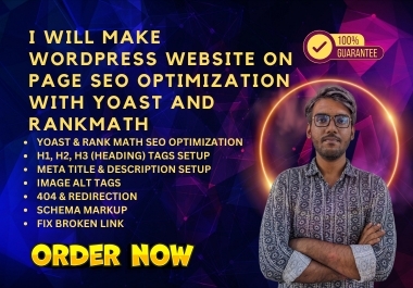 I Will Make Wordpress Website On Page SEO Optimization with Yoast and Rankmath