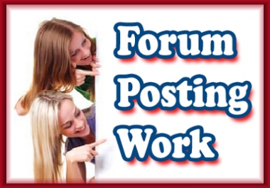 I will make 50 genuine posts on your forum