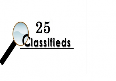 post your ad on 25 top rated classified websites