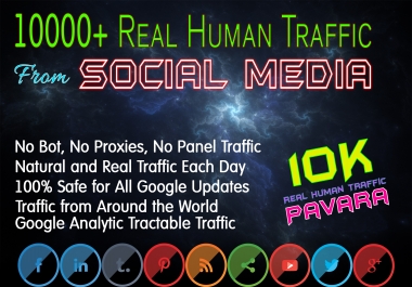 Drive 10000+ Human Web Traffic from Social Media