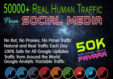 Drive 50000+ Human Web Traffic from Social Media