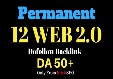 12 Web 2.0 Blog Post Backlinks DA50+ 