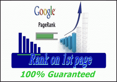 Offer Guaranteed google 1st Page Ranking service