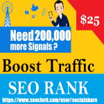 On Sale 200,000+ Top 5 Social Media Social Signals Share